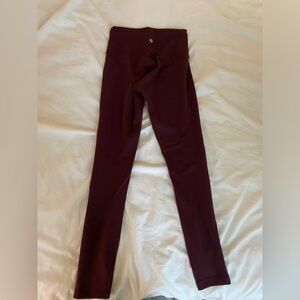 lululemon leggings merlot full length
